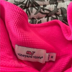 Vineyard Vines Hot Pink Waffle Knit Jacket